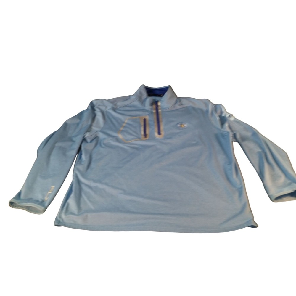 RLX Ralph Lauren Pullover Shirt Men Sz XXL Blue US‎ Open 2020 Winged Foot Sporty